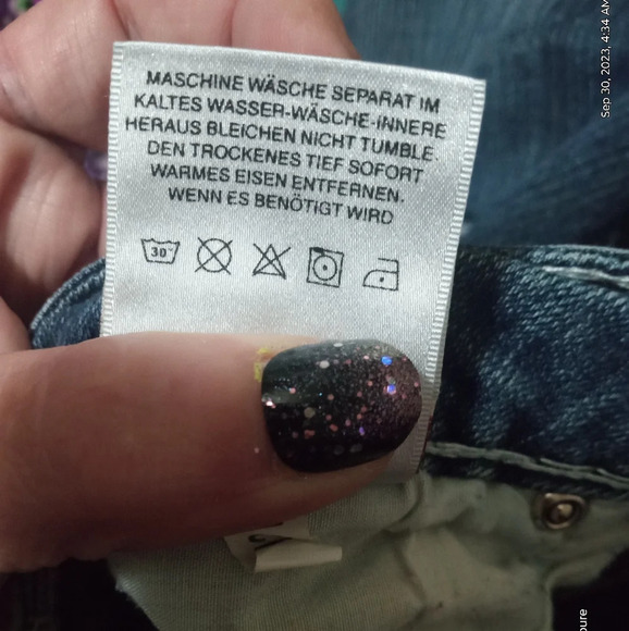 NWOT L.A.IDOL Thick Stitch Capri CZ Bling Flap Pocket Jeans Size 7 - Picture 7 of 7